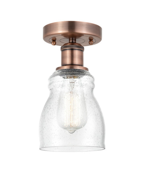 Innovations - 616-1F-AC-G394 - One Light Semi-Flush Mount - Edison - Antique Copper