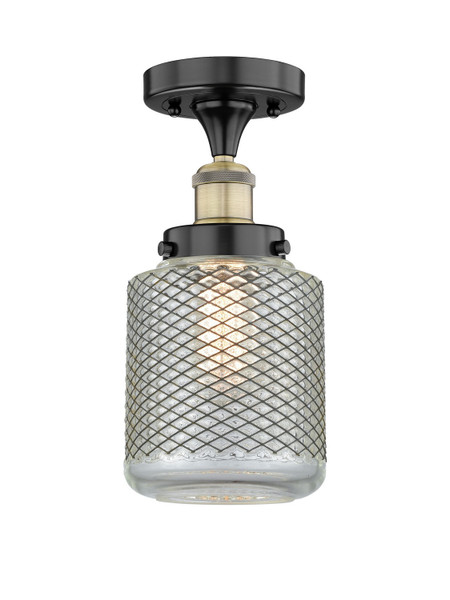 Innovations - 616-1F-BAB-G262 - One Light Semi-Flush Mount - Edison - Black Antique Brass