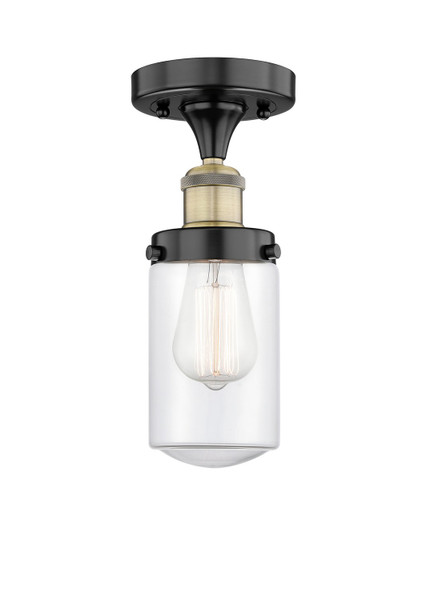 Innovations - 616-1F-BAB-G312 - One Light Semi-Flush Mount - Edison - Black Antique Brass