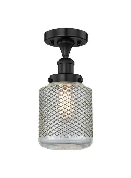 Innovations - 616-1F-BK-G262 - One Light Semi-Flush Mount - Edison - Matte Black