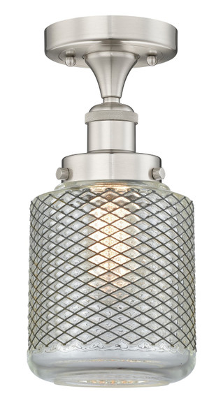 Innovations - 616-1F-SN-G262 - One Light Semi-Flush Mount - Edison - Brushed Satin Nickel