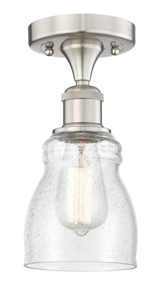 Innovations - 616-1F-SN-G394 - One Light Semi-Flush Mount - Edison - Brushed Satin Nickel