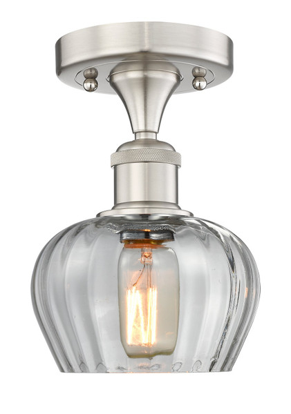 Innovations - 616-1F-SN-G92 - One Light Semi-Flush Mount - Edison - Brushed Satin Nickel