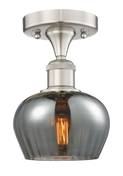 Innovations - 616-1F-SN-G93 - One Light Semi-Flush Mount - Edison - Brushed Satin Nickel