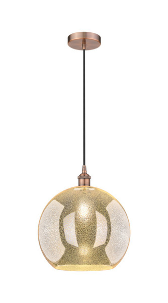 Innovations - 616-1P-AC-G128-14 - One Light Pendant - Edison - Antique Copper