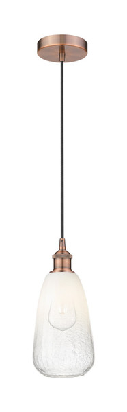 Innovations - 616-1P-AC-G480-6OP - One Light Mini Pendant - Edison - Antique Copper