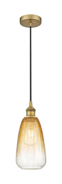 Innovations - 616-1P-BB-G480-6AM - One Light Mini Pendant - Edison - Brushed Brass