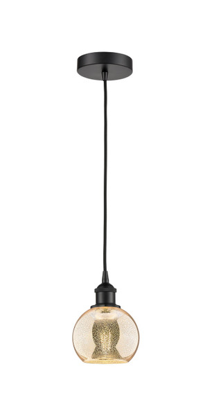 Innovations - 616-1P-BK-G128-6 - One Light Mini Pendant - Edison - Matte Black