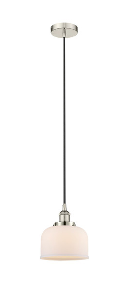 manufacturer_finish:Polished Nickel|manufacturer_glass:Cased Matte White Large Bell|light_output:220.00lm|color_temperature:2200K|cri:99
