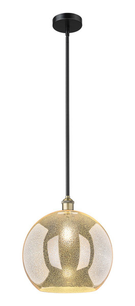 Innovations - 616-1S-BAB-G128-14 - One Light Pendant - Edison - Black Antique Brass