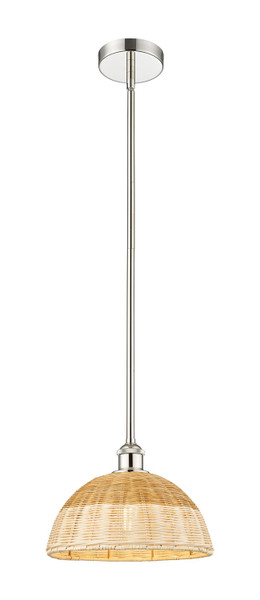 Innovations - 616-1S-PN-NBD2-12-NAT - One Light Mini Pendant - Edison - Polished Nickel