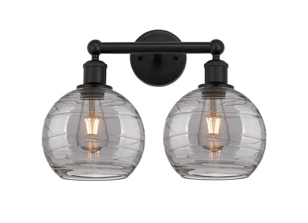manufacturer_finish:Matte Black|manufacturer_glass:Light Smoke Athens Deco Swirl|light_output:220.00lm|color_temperature:2200K|cri:99