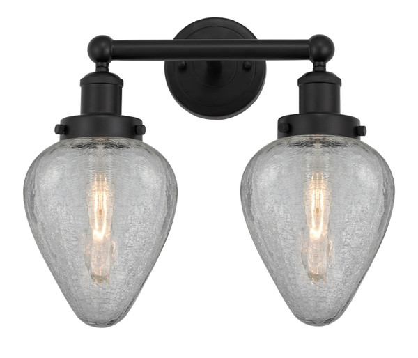 Innovations - 616-2W-BK-G165 - Two Light Bath Vanity - Edison - Matte Black