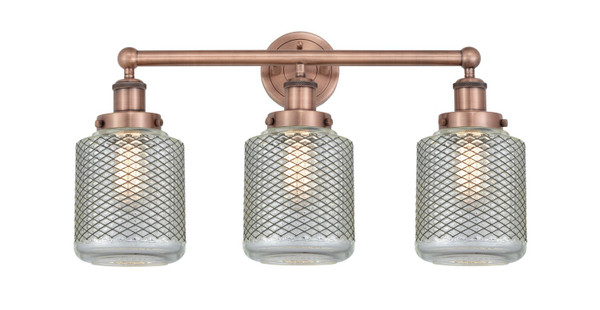Innovations - 616-3W-AC-G262 - Three Light Bath Vanity - Edison - Antique Copper