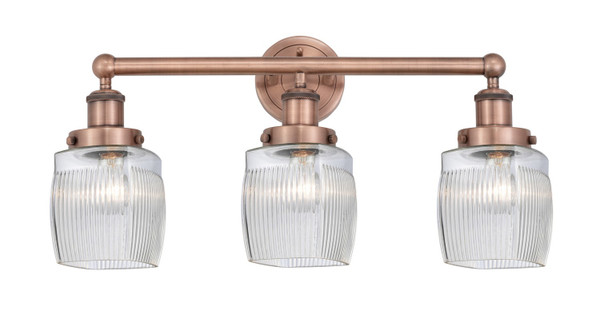 Innovations - 616-3W-AC-G302 - Three Light Bath Vanity - Edison - Antique Copper