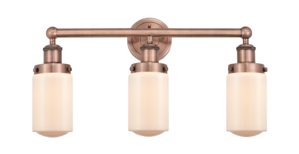 Innovations - 616-3W-AC-G311 - Three Light Bath Vanity - Edison - Antique Copper