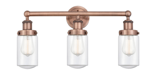 Innovations - 616-3W-AC-G312 - Three Light Bath Vanity - Edison - Antique Copper