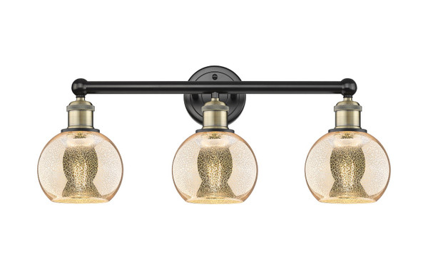 Innovations - 616-3W-BAB-G128-6 - Three Light Bath Vanity - Edison - Black Antique Brass