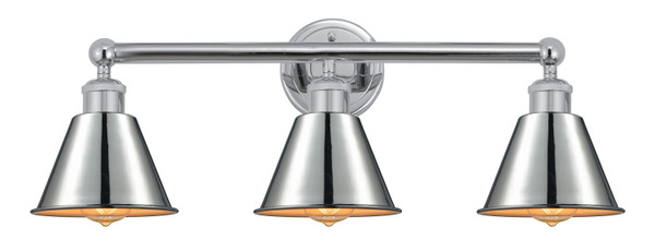 Innovations - 616-3W-PC-M8-PC - Three Light Bath Vanity - Edison - Polished Chrome