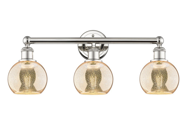 Innovations - 616-3W-PN-G128-6 - Three Light Bath Vanity - Edison - Polished Nickel