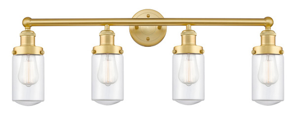 Innovations - 616-4W-SG-G312 - Four Light Bath Vanity - Edison - Satin Gold