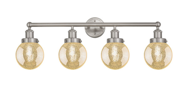 Innovations - 616-4W-SN-G208-6 - Four Light Bath Vanity - Edison - Brushed Satin Nickel