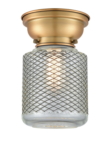 Innovations - 623-1F-BB-G262-LED - LED Flush Mount - Franklin Restoration - Brushed Brass