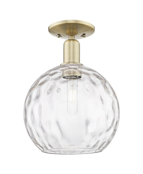 Innovations - 716-1C-AB-G1215-10 - One Light Semi-Flush Mount - Arcadia - Antique Brass