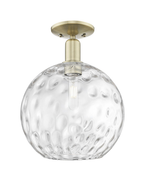 Innovations - 716-1C-AB-G1215-12 - One Light Semi-Flush Mount - Arcadia - Antique Brass