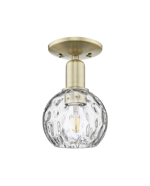 Innovations - 716-1C-AB-G1215-6 - One Light Semi-Flush Mount - Arcadia - Antique Brass