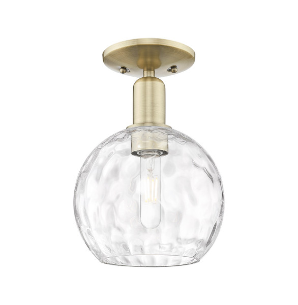 Innovations - 716-1C-AB-G1215-8 - One Light Semi-Flush Mount - Arcadia - Antique Brass