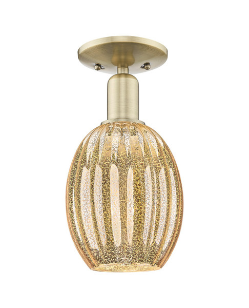 Innovations - 716-1C-AB-G459-6ME - One Light Semi-Flush Mount - Arcadia - Antique Brass