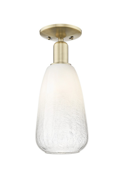 Innovations - 716-1C-AB-G480-6OP - One Light Semi-Flush Mount - Arcadia - Antique Brass