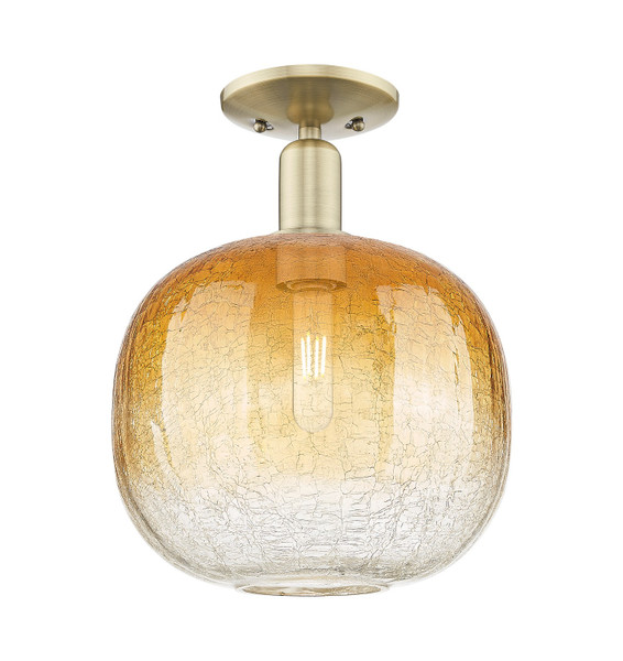 Innovations - 716-1C-AB-G481-10AM - One Light Semi-Flush Mount - Arcadia - Antique Brass
