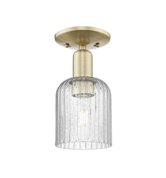 Innovations - 716-1C-AB-G559-5SDY - One Light Semi-Flush Mount - Arcadia - Antique Brass