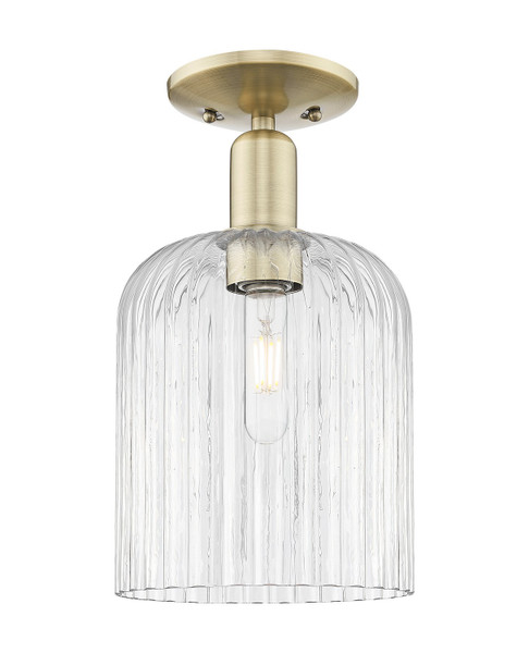 Innovations - 716-1C-AB-G559-8CL - One Light Semi-Flush Mount - Arcadia - Antique Brass