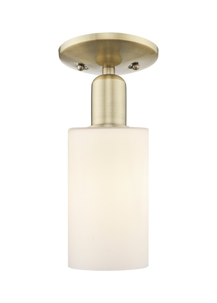 Innovations - 716-1C-AB-G801 - One Light Semi-Flush Mount - Arcadia - Antique Brass