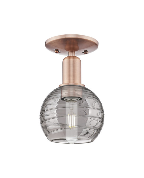 Innovations - 716-1C-AC-G1213-6SM - One Light Semi-Flush Mount - Arcadia - Antique Copper