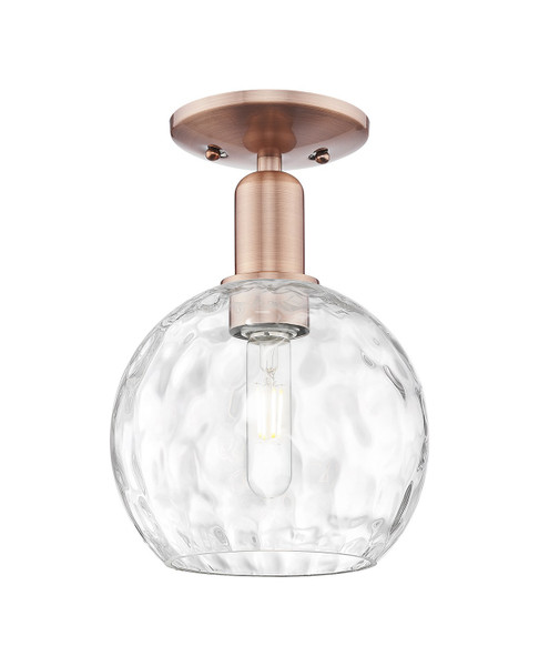 Innovations - 716-1C-AC-G1215-8 - One Light Semi-Flush Mount - Arcadia - Antique Copper
