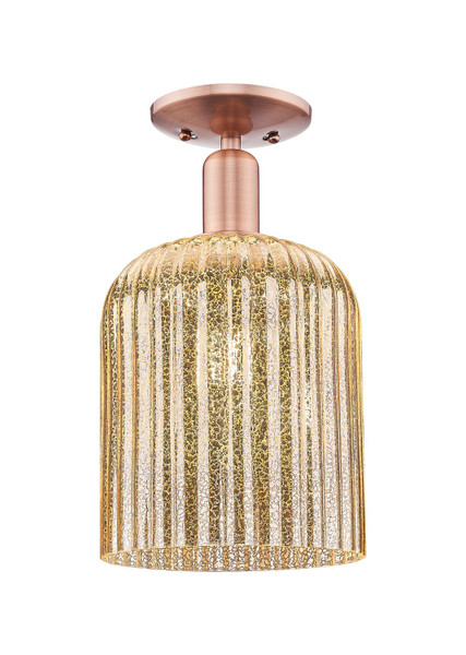 Innovations - 716-1C-AC-G559-8ME - One Light Semi-Flush Mount - Arcadia - Antique Copper