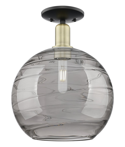 Innovations - 716-1C-BAB-G1213-12SM - One Light Semi-Flush Mount - Arcadia - Black Antique Brass