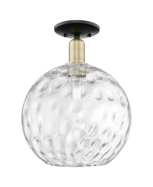 Innovations - 716-1C-BAB-G1215-12 - One Light Semi-Flush Mount - Arcadia - Black Antique Brass