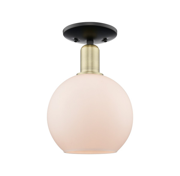 Innovations - 716-1C-BAB-G121-8 - One Light Semi-Flush Mount - Arcadia - Black Antique Brass