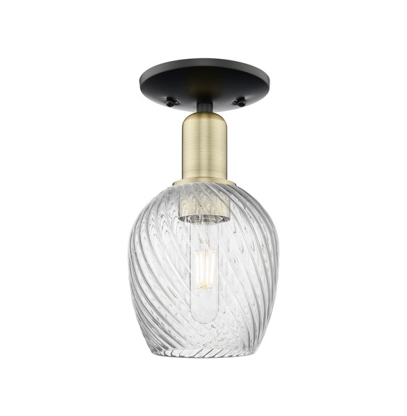 Innovations - 716-1C-BAB-G292 - One Light Semi-Flush Mount - Arcadia - Black Antique Brass