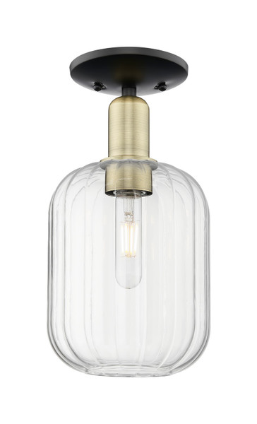 Innovations - 716-1C-BAB-G460-7ME - One Light Semi-Flush Mount - Arcadia - Black Antique Brass