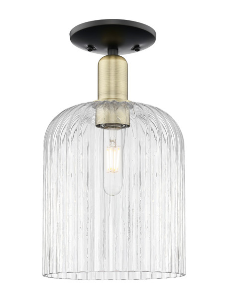 Innovations - 716-1C-BAB-G559-8CL - One Light Semi-Flush Mount - Arcadia - Black Antique Brass