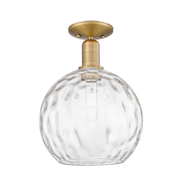 Innovations - 716-1C-BB-G1215-10 - One Light Semi-Flush Mount - Arcadia - Brushed Brass