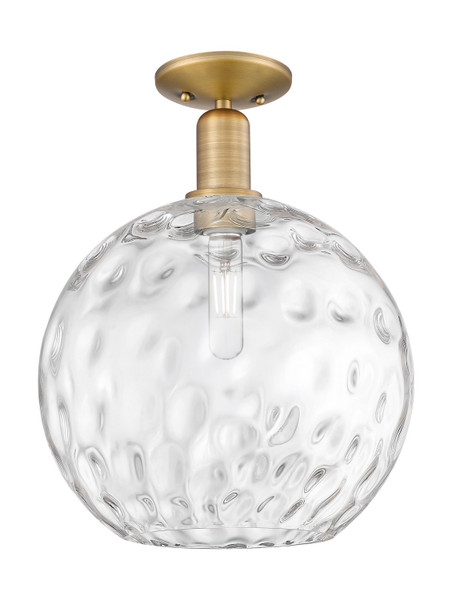 Innovations - 716-1C-BB-G1215-12 - One Light Semi-Flush Mount - Arcadia - Brushed Brass