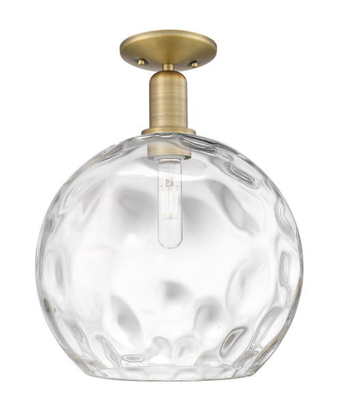 Innovations - 716-1C-BB-G1215-14 - One Light Semi-Flush Mount - Arcadia - Brushed Brass