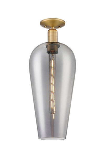 Innovations - 716-1C-BB-G456-8SM - One Light Semi-Flush Mount - Arcadia - Brushed Brass